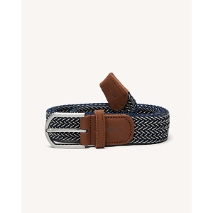 FAGUO BELT BELT WOVEN<br>Marine Blanc Polyester