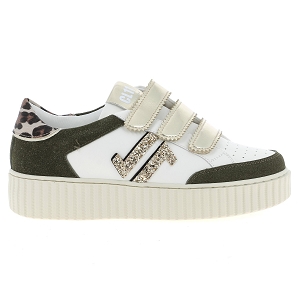 CL11 SNEAKERS CL96C<br>Blanc kaki Cuir synthétique