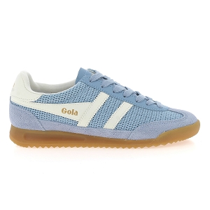 GOLA TORNADO ZEPHYR<br>Bleu blanc Croute de cuir