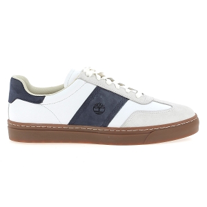 TIMBERLAND LISBON STREET LOW LACE UP SNEAKER<br>Blanc marine Cuir lisse