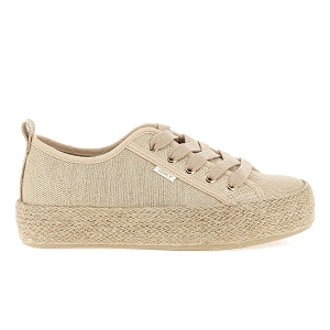 ONLY ONLIDA 1 LACE ESPADRILLE METAL SNEAKER<br>Rose cuivre Toile Canvas