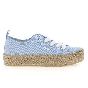ONLY ONLIDA 1 LACE ESPADRILLE METAL SNEAKER<br>Bleu ciel Toile Canvas