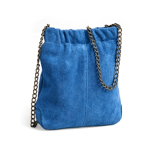 PIECES PCBOLETTE SUEDE CROSS BODY FC<br>Bleu Roi Croute de cuir