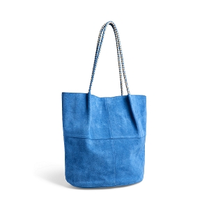 PIECES PCBRIANNA SUEDE SHOPPER FC<br>Bleu Roi Croute de cuir