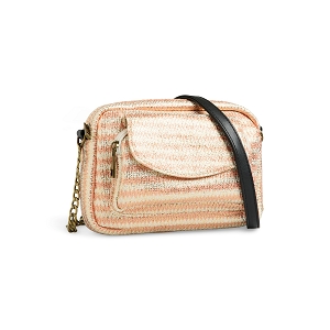PIECES PCBROOKE CROSS BODY FC<br>Beige rose Raphia