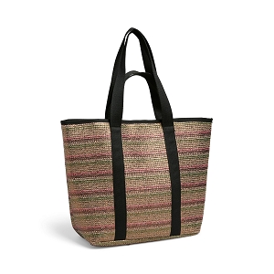 PIECES PCBROOKE SHOPPER FC<br>Violet vert Raphia