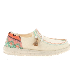 DUDE WENDY FUNK BEACH WOVEN<br>Blanc multi Toile Canvas