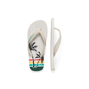 JACK AND JONES JFWPALM PRINT FLIP FLOP<br>Blanc multi