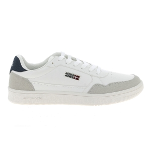 JACK AND JONES JFWBOUNCE PU COMBO FLAG<br>Blanc multi Suédine