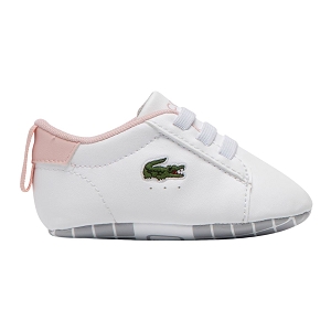 LACOSTE CARNABY SET<br>Blanc rose Cuir synthétique