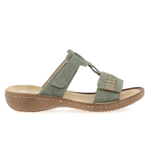 RIEKER 60881<br>Vert multi Cuir synthétique