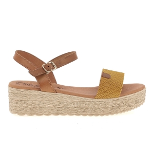 EVA FRUTOS 791<br>Jaune marron Cuir lisse