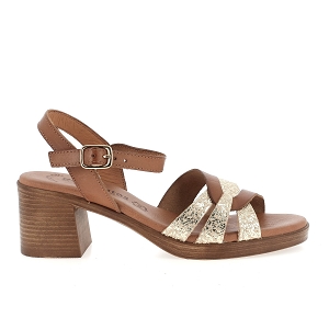 EVA FRUTOS 6600<br>Marron or Cuir lisse