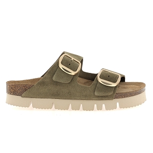 ELIUM 0302<br>Kaki Croute de cuir