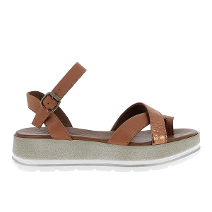 BUENO B.ILANA<br>Marron bronze Cuir lisse