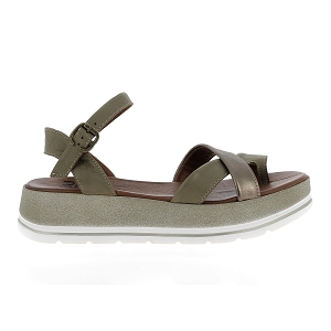 BUENO B.ILANA<br>Kaki multi Cuir lisse