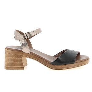 BUENO B.SONIA<br>Noir bronze Cuir lisse