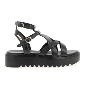 LES TROPEZIENNES DORETTE<br>Noir Cuir lisse