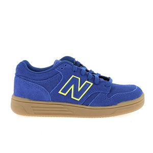 NEW BALANCE 480<br>Bleu jaune Croute de cuir