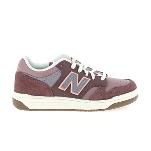 NEW BALANCE 480<br>Bordeaux multi Croute de cuir