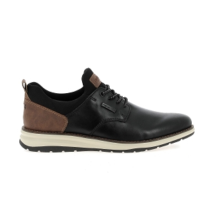 RIEKER 14755<br>Noir marron Cuir lisse