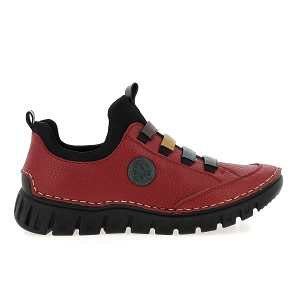 RIEKER 57550<br>Rouge multi Cuir synthétique