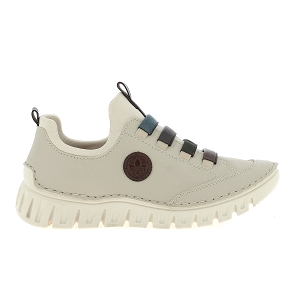 RIEKER 57550<br>Blanc cassé Cuir synthétique