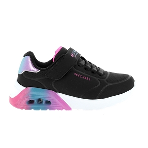SKECHERS UNO LITE 2.0<br>Noir multi Cuir synthétique