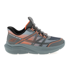 SKECHERS MICROSPEC VELOCITY<br>Gris orange Toile Mesh
