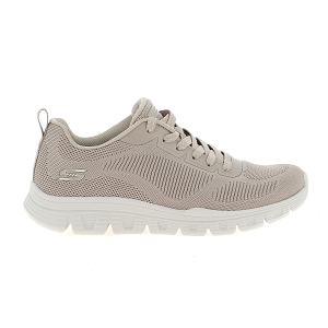 SKECHERS BOBS SPORT B LIGHT<br>Taupe Toile Mesh