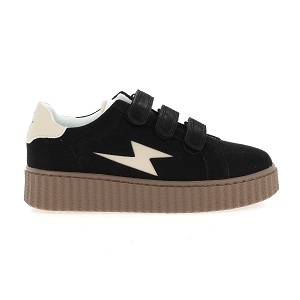 VANESSA WU MAGGIE<br>Noir blanc Croute de cuir