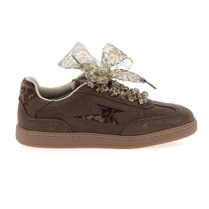 VANESSA WU AURA EMBLEM<br>Marron foncé Croute de cuir