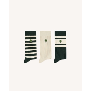 FAGUO SOCKS X3 UNDERWEAR KNIT<br>Assorti B Coton