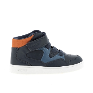 GEOX B ECLYPER BOY<br>Marine multi Cuir synthétique