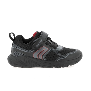 GEOX J SPRINTYE BOY<br>Noir Toile Mesh