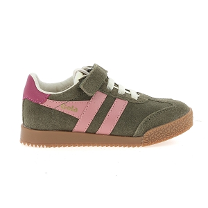 GOLA ELAN<br>Kaki rose Croute de cuir
