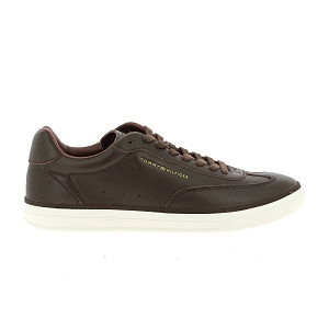TOMMY HILFIGER TH LO LUX SUEDE SNEAKER<br>Marron foncé Cuir synthétique