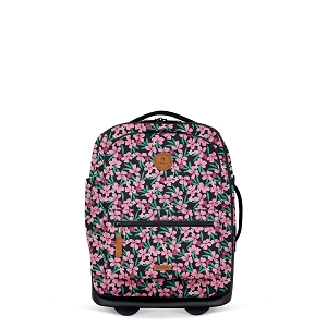 CABAÏA SOFT SUITCASE 2 WHEELS<br>Rose multi Toile Nylon