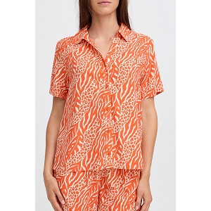 B YOUNG BYMMJOELLA SHIRT<br>Orange multi