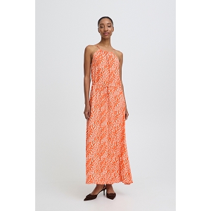 B YOUNG BYMMJOELLA SLIP DRESS 5<br>Orange multi