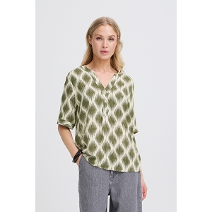 B YOUNG BYMMJOELLA VNECK TOP 4<br>Beige kaki