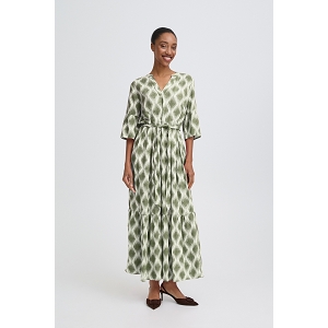 B YOUNG BYMMJOELLA LONG DRESS<br>Beige kaki