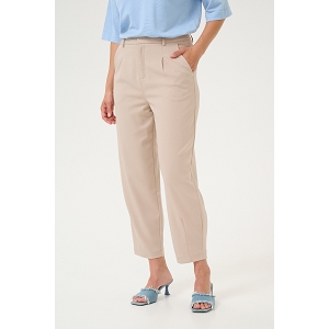 KAFFE DK COMPANY KAMERLE PANTS CROPPED<br>Beige clair