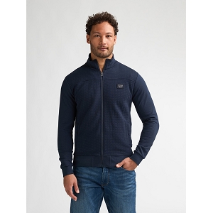 PETROL INDUSTRIES SWC310  MEN SWEATER COLLAR ZIP<br>Marine