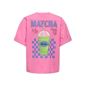 ONLY MINNA LIFE SS PRINT TOP CS JRS<br>Rose