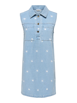 ONLY DAISY SL EMB DNM DRESS GUA<br>Jean blush