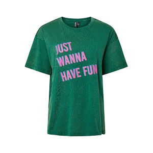 PIECES PCSALLY SS ONECK TSHIRT JSR FC<br>Vert multi