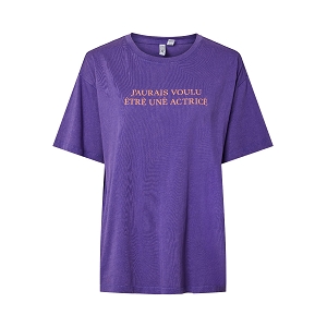 PIECES PCSALLY SS ONECK TSHIRT JSR FC<br>Violet
