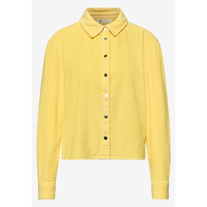 STREET ONE CORDUROY SHIRTCOLLAR BLOUSE<br>Jaune