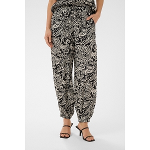 KAFFE DK COMPANY KABELLA PANTS<br>Blanc noir